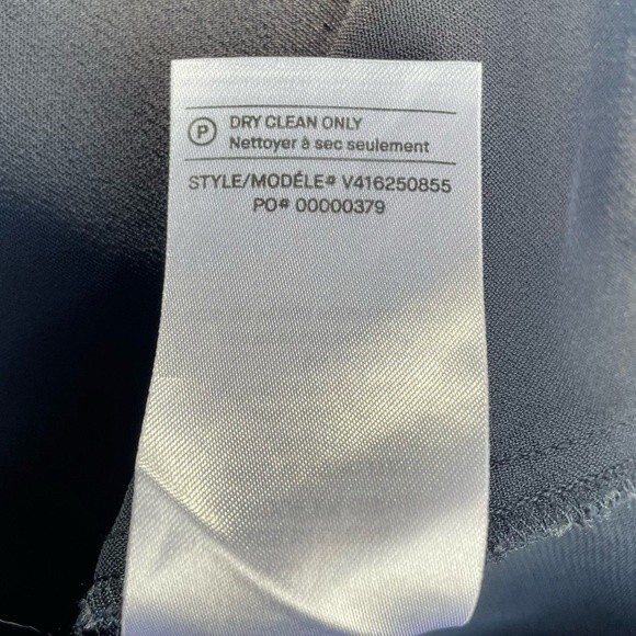 Vince Dress V-Neck Popover Long Sleeve Tunic Navy Blue Size XS Minimalist Simple - Picture 12 of 13